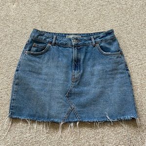 Topshop Moto Denim Skirt Size 8